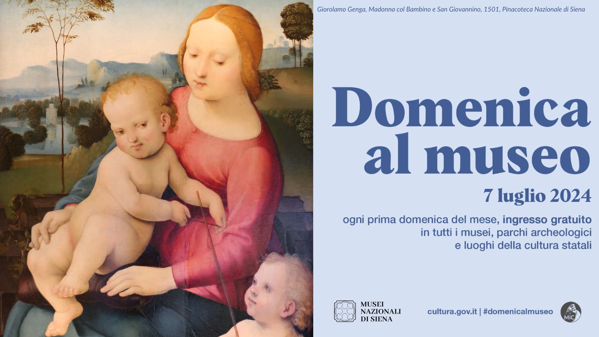 Domenica al museo: 7 luglio 2024